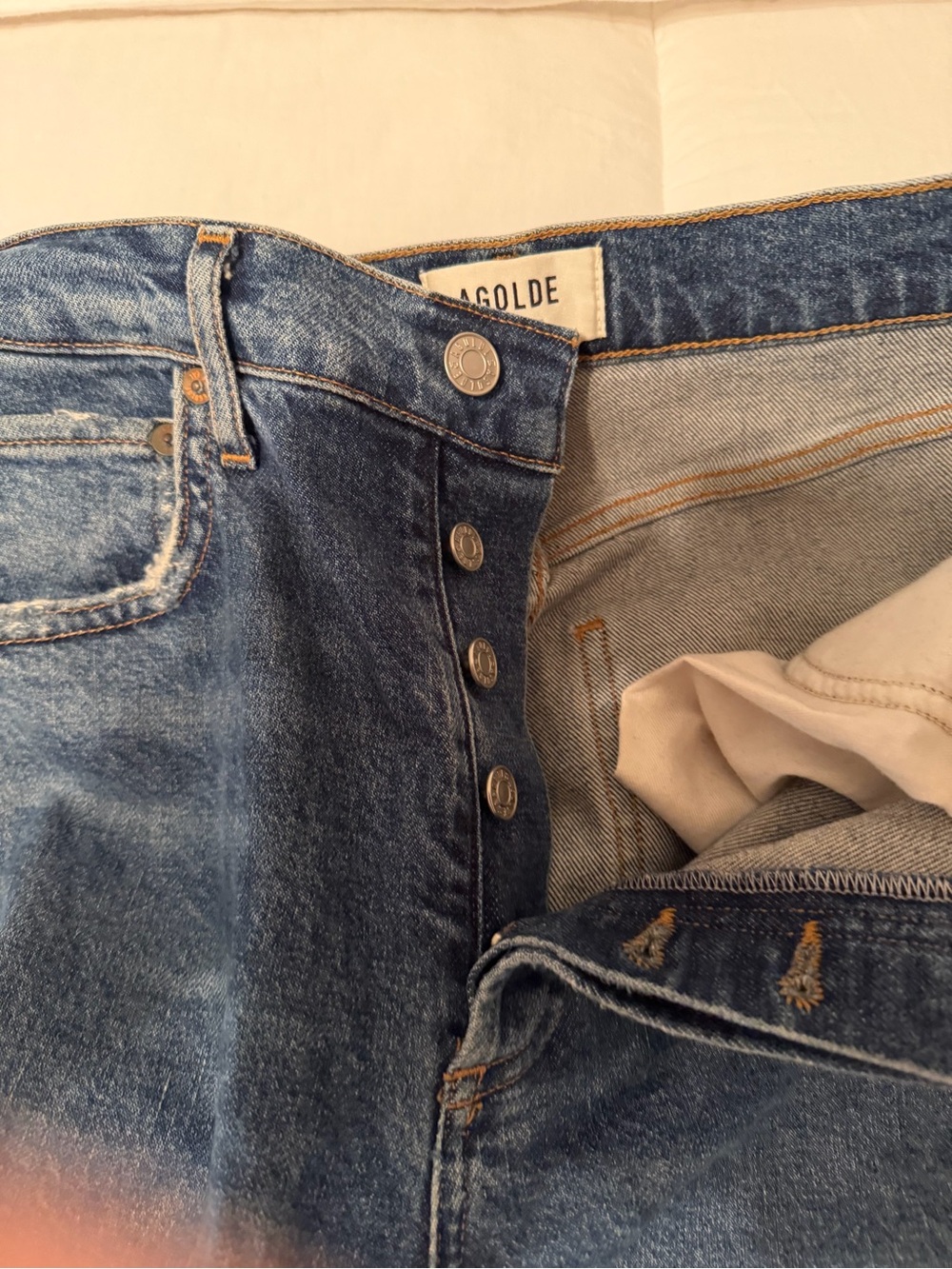 Agolde Riley High Rise Straight Crop Jeans - Picture 7 of 7